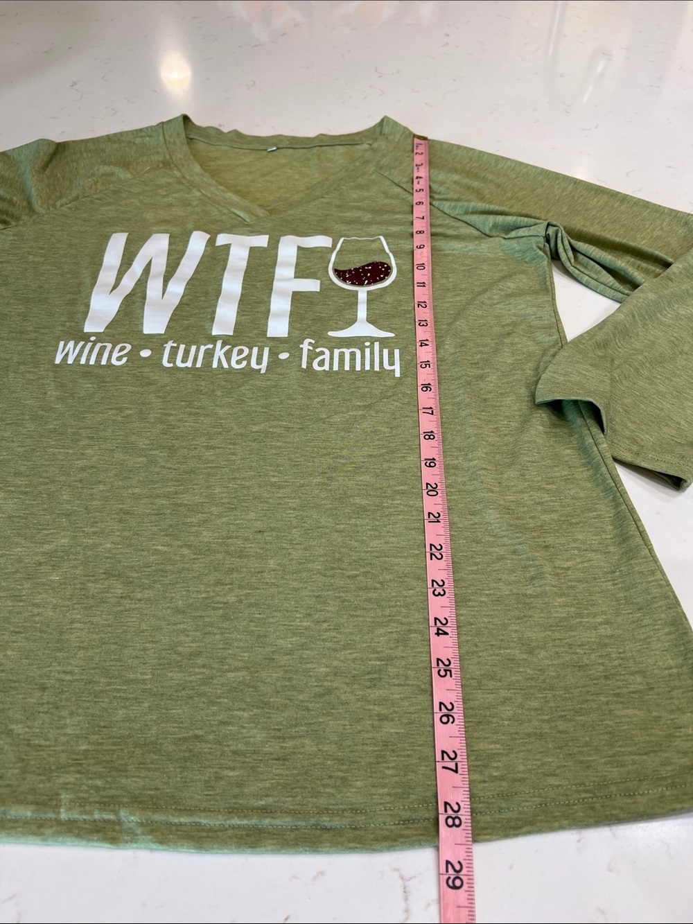 WTF Wine Turkey Family Thanksgiving Graphic Tee XL - Picture 6 of 6